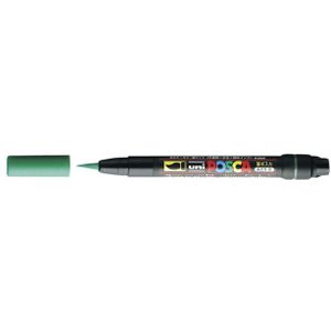 Brushverfstift posca pcf350 1-10mm donkergroen | 5 stuks