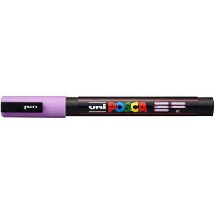 Verfstift Posca PC3M fijn lavendel | 6 stuks