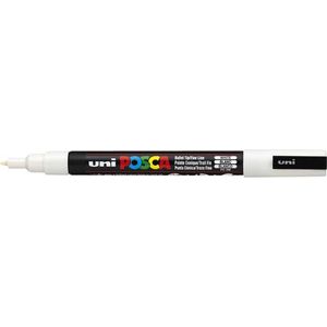 Verfstift Posca Pc3m F Wit - 1 Stuk - 6 Stuks