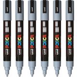 Verfstift Posca PC5M medium grijs