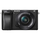 Sony ILCE6300 Hybride digitale camera, APSC-sensor, 24,2 Mpix, 4 K, ultrasnelle autofocus + 1650 mm lens