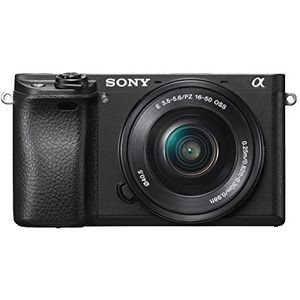 Sony ILCE6300 Hybride digitale camera, APSC-sensor, 24,2 Mpix, 4 K, ultrasnelle autofocus + 1650 mm lens
