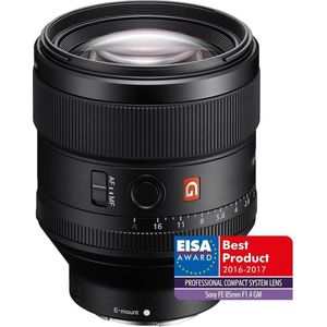 Sony FE 85 mm f/1.4 GM | Vollformat, Porträt Objektiv, Premiumklasse (SEL85F14GM), Schwarz