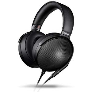 Sony MDR-Z1R audio hoofdtelefoon (70 mm High Definition drivereenheden, membraan van vloeibaar polymeerfolie, geruisloze scharnieren, zilver gecoate OFC-kabel, in-line afstandsbediening) zwart