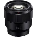 Sony FE 85mm 1.8, Full Frame E-Mount (Sony E, Volledig formaat), Objectief, Zwart