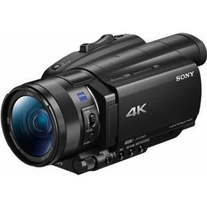 Sony FDR-AX700 4K HDR ultra-HD-camcorder (1 inch Exmor RS Stacked Sensor, 3,5"" touchscreen, opname, Fast-Hybrid autofocus met 273 focus, 40-voudig super-Slow-Motion) zwart