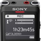 Sony ICD-UX570B Digitaal dicteerapparaat (OLED-display, 4GB geheugen, Micro SD) zwart