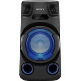 Sony MHCV13.CEL Audiosysteem met Bluetooth + LED-Verlichting Zwart