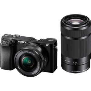 Sony A6100 + 16-50mm + 55-210mm - Systeemcamera - 4K