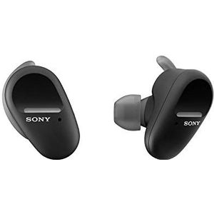 Sony WF-SP800N Volledig Draadloze Sportoordopjes met Noise Cancelling (tot 26 uur batterijduur, waterdicht en stevige fit) Zwart