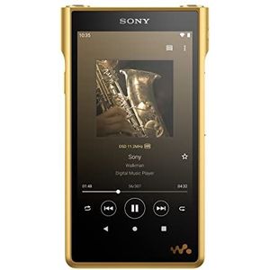 Sony NWWM1ZM2 digitale Signature Series Walkman muziekspeler (high-resolution audio, Android 11, touchscreen, Bluetooth, Wi-Fi), goud