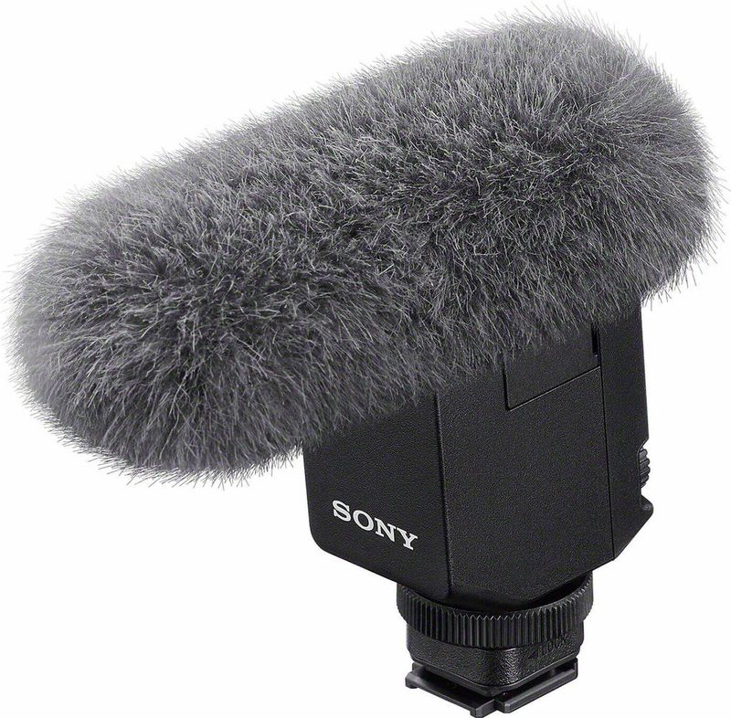 Sony ECM-B10, Kabelloses Shotgun Mikrofon, Rauschunterdrückung, einfache Bedienung, Ideal für Kameras, Interviews, Vlogs, Content Kreation, Streaming