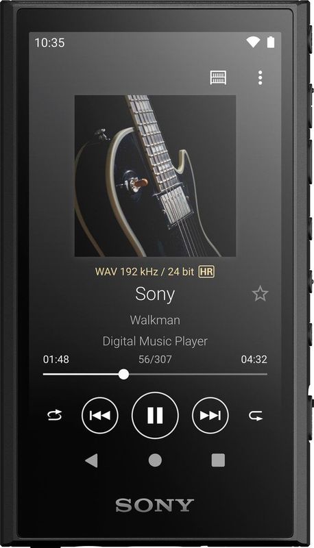Sony Walkman NW-A306 mp3-speler met touchscreen - 32 GB, batterijduur tot 36 uur, verbeterde geluidskwaliteit, Wi-Fi-compatibel voor directe muziekdownload en muziekstreaming, zwart