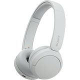 Sony WH-CH520 draadloze Bluetooth-hoofdtelefoon - tot 50 uur batterijduur met snel opladen, on-ear stijl - wit