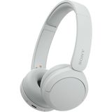 Sony WH-CH520 draadloze Bluetooth-hoofdtelefoon - tot 50 uur batterijduur met snel opladen, on-ear stijl - wit