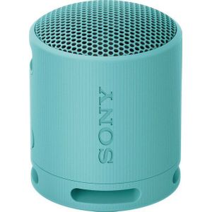 Sony SRS-XB100 - Kabelloser Bluetooth-Lautsprecher, tragbar, leicht, kompakt, Outdoor, Reise-Lautsprecher, langlebig, IP67 Wasser- und staubdicht, 16 Std Akku, Trageriemen, Freisprechfunktion, blau
