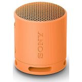 Sony SRS-XB100 - Draadloze Bluetooth, Draagbaar, Lichtgewicht, Compact Outdoor, Reizen, Luidspreker, Duurzaam IP67 Waterdicht & Stofdicht, 16 HR-batterij, Veelzijdige riem, Handsfree bellen, Oranje