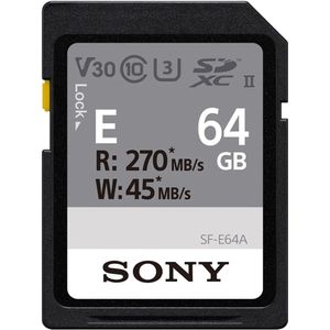 Sony - SF-E64A - Geheugenkaart - Zwart - 64 GB - U3 - UHS-II