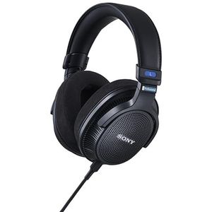 Sony MDR-MV1 Studio Monitor Open Back Headphones - Wired for Mixing & Mastering, Precise Neutral Sound at 5Hz-80kHz, Spatial & Stereo Sound, Detachable Screw-Fit Cable, Superior Comfort, Black