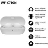 Sony WF-C710N - Draadloze Oordopjes - Wit - Noise Cancelling