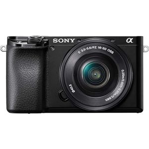 Sony Alpha 6100 Set spiegelloze digitale camera met verwisselbare lens SELP 16-50 mm, APS-C sensor, video 4K, Real Time Eye AF, Real Time Tracking, ILCE6100AB + SELP16502B, zwart