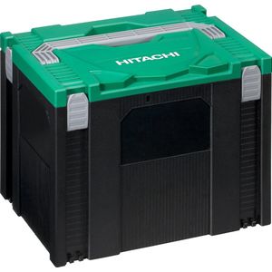 Hikoki HSC IV transportkoffer (universele opslag en transport van accessoires en gereedschap, stapelbaar, groen-zwart, inclusief schuimrubberen inzetstukken, 295x395x315 mm)