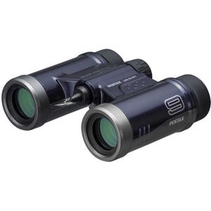 Pentax 61812 Verrekijker UD 9x21 - Navy Een helder en helder gezichtsveld, lichtgewicht lichaam met dakprisma, Volledig Multi-Coated optiek, 9x vergroting, ideaal voor concerten, sport, reizen