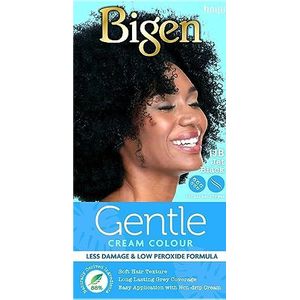 Bigen Gentle Cream Colour | Geen ammoniak en Minder schade | 88% natuurlijk ingrediënten - 1JB Jet Black