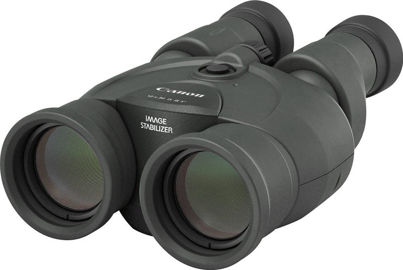 Canon 12x36 is III Fernglas (12 fache Vergrößerung, Feldstecher, Präzisionsoptik, is Bildstabilisator, manuelle Fokussierung, Dioptrinkorrektur, Porroprisma II), schwarz