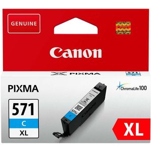 Canon CLI-571C XL inktcartridge cyaan hoge capaciteit (origineel)