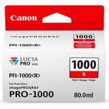 Canon - PFI-1000R - Inktcartridge - Rood - 80 ml