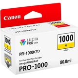 Canon - PFI-1000Y - Inktcartridge - Geel - 80 ml