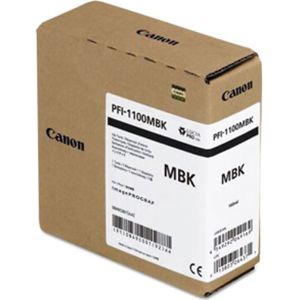 Canon PFI-1100MBK inktcartridge mat zwart (origineel)