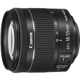 Canon EF-S 18-55mm F4.0-5.6 is STM lens (58mm filterdraad) zwart