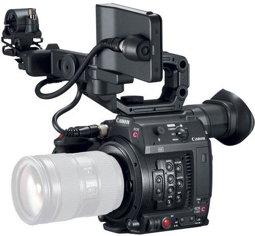Canon EOS C200 EF-mount Cinema Camera with grip, viewfinder and monitor occasion