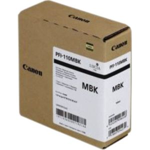 Canon PFI-110MBK inktcartridge mat zwart (origineel)