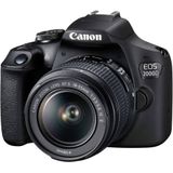 Canon EOS 2000D Zwart - 24,1 MP - DSLR Camerakit