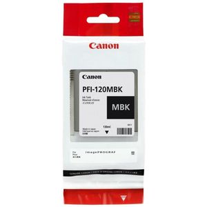 Original Ink Cartridge Canon PFI-120 MBK Black Matte back