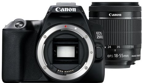 Canon EOS 250D zwart + 18-55mm iS STM COMPACT
