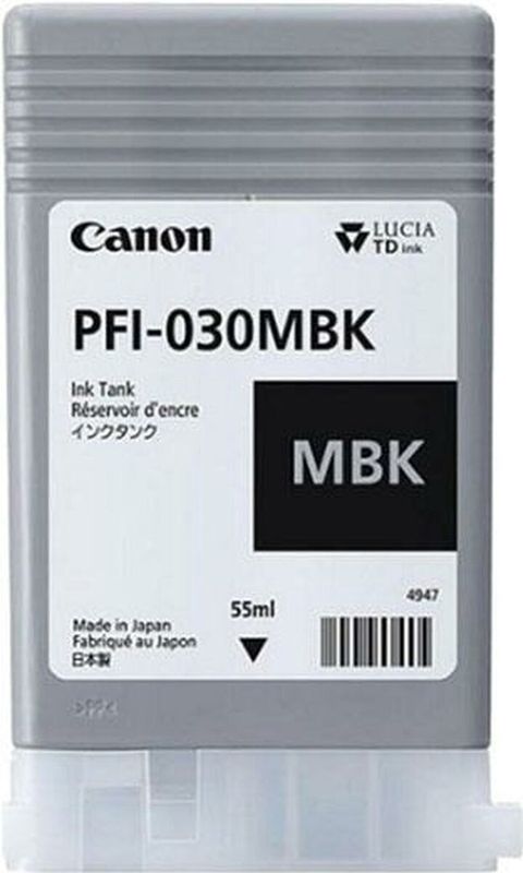 Canon PFI-030MBK inktcartridge mat zwart (origineel)