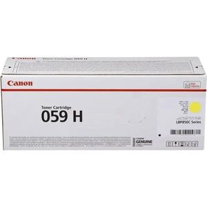 Canon 059 H tonercartridge 1 stuk(s) Origineel Geel