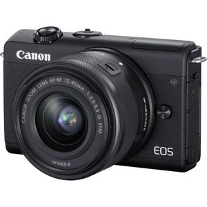 Canon - EOS M200 - Systeemcamera - Zwart - Met Lens EF-M 15-45mm F3.5-6.3 IS STM