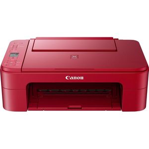 Canon PIXMA TS3352 Multifunctionele kleureninkjetprinter, printen, scannen, kopiëren, 3,8 cm LCD-display, WLAN, Print App, 4.800 x 1.200 dpi), rood