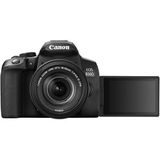 Canon EOS 850D + EF-S 18-55mm F/4-5.6 IS STM Zwart