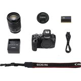 Canon EOS R6 + RF 24-105mm F4-7.1 IS STM MILC 20,1 MP CMOS 5472 x 3648 Pixels Zwart