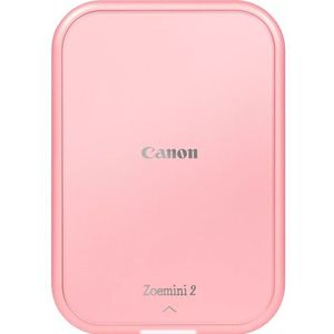 Canon - Zoemini 2 - Draagbare Fotoprinter - Roségoud - Inclusief 20 Vel ZINK 5x7,6cm Papier en 10 Vel Cirkelvormig Stickerpapier