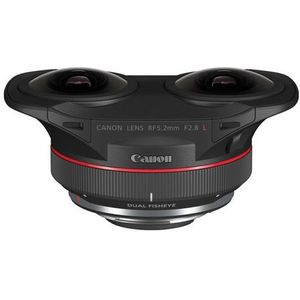 Canon - RF 5,2mm F2.8L DUAL FISHEYE-lens - Zwart - Professionele Stereoscopische Lens