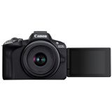 Canon - EOS R50 - Compactcamera - Zwart - 24.2 MP - Inclusief Accu en Oplader