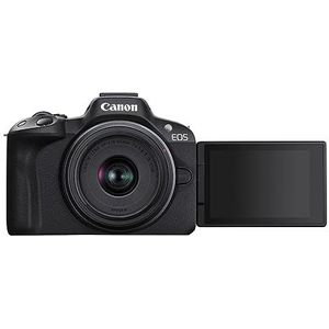 Canon - EOS R50 - Compactcamera - Zwart - 24.2 MP - Inclusief Accu en Oplader