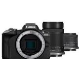 Canon EOS R50 + RF-S 18-45mm F4.5-6.3 IS STM + RF-S 55-210mm F5-7.1 IS STM - Black
